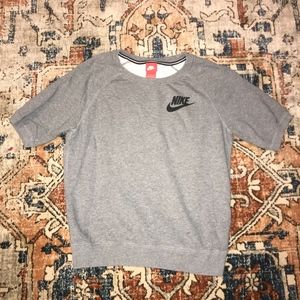 Women's Grey Quarter Sleeve Nike Hoodie
